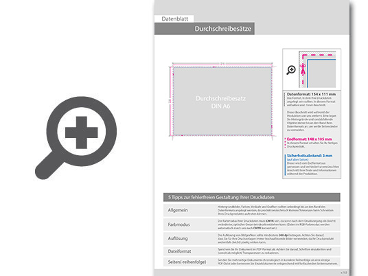 Product Bild quittungsblock_din_a6_quer__3-fach__1_0-farbig__50_s__tze_je_block