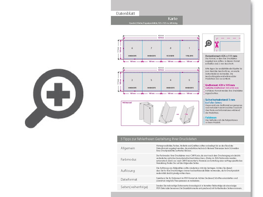 Product Bild osterkarte__gefalzt_auf_quadrat_10_5_cm_x_10_5_cm__vertikaler_doppelparallelfalz__8-seitig