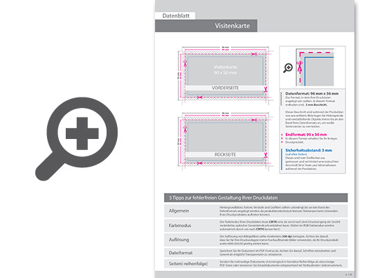Product Bild visitenkarten_quer_4_4_farbig_90_x_50_mm_(beidseitiger_druck)__1_5mm_starke_holzschliffpappe